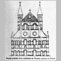 Cathédrale Notre-Dame de Tournai, RAC gravure Doornik, 1893, Wikipedia.jpg